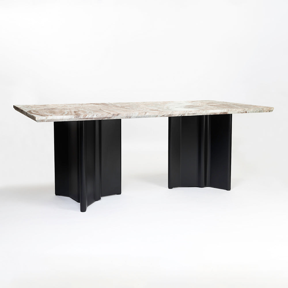 Omar Marbel Dining Table with Iron
