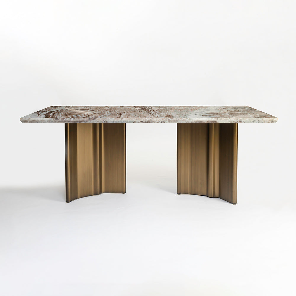 Omar Marbel Dining Table with Iron