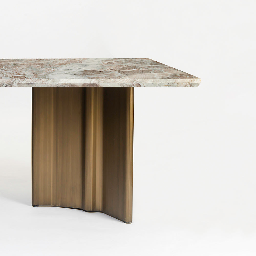 Omar Marbel Dining Table with Iron