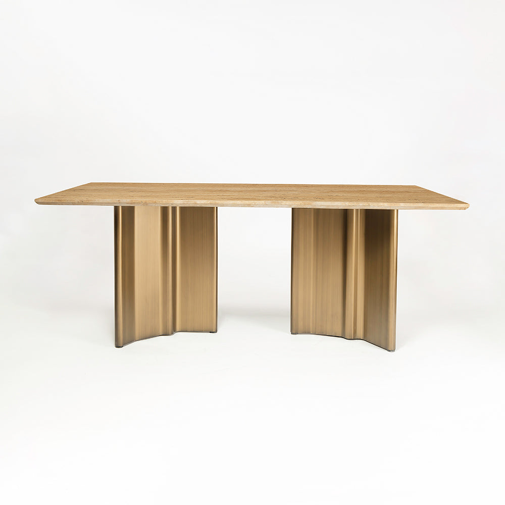 Omar Marbel Dining Table with Iron