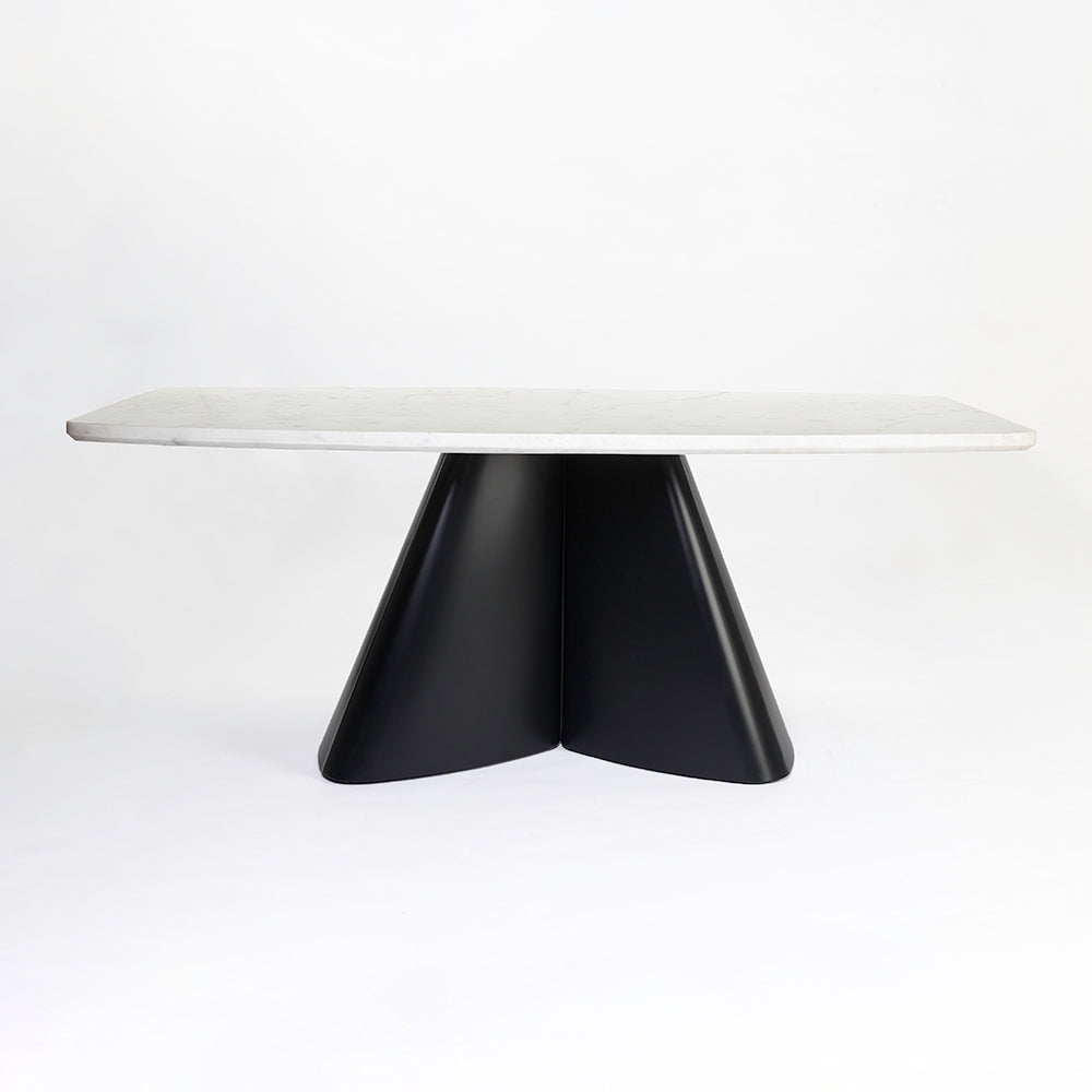 Chrome Marbel Dining Table with Iron