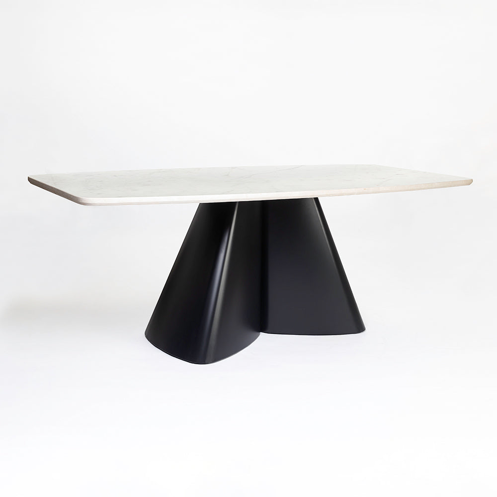 Chrome Marbel Dining Table with Iron