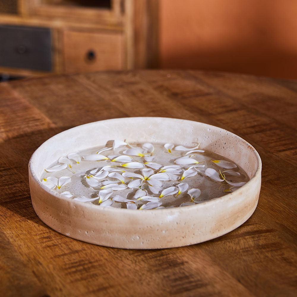 Amber Atrium Cement Bowl