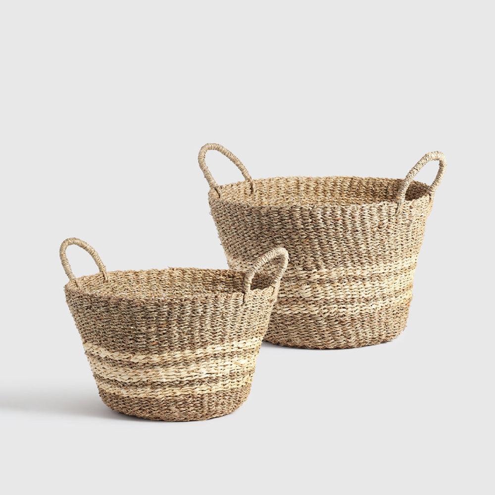 Athena Seagrass Basket set of 2