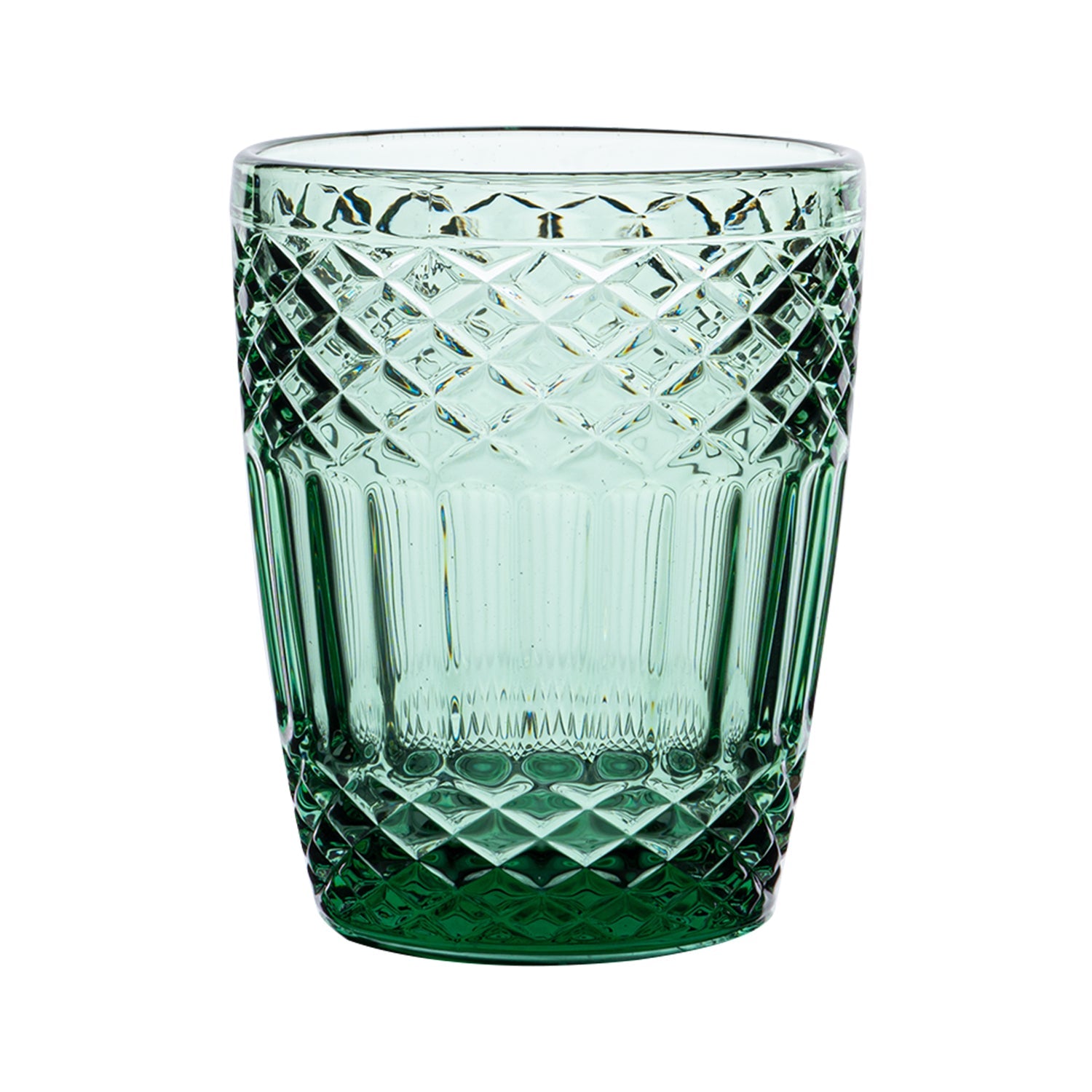 Green Glass Set of 6