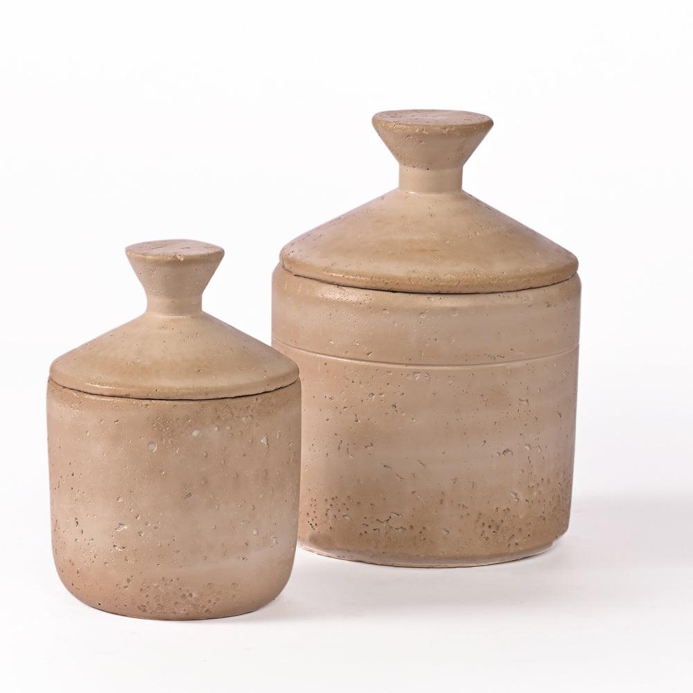 Crystal Charm Cement Vase