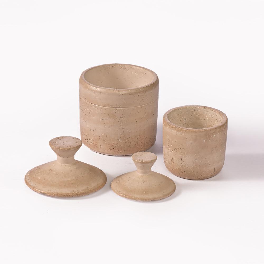 Crystal Charm Cement Vase