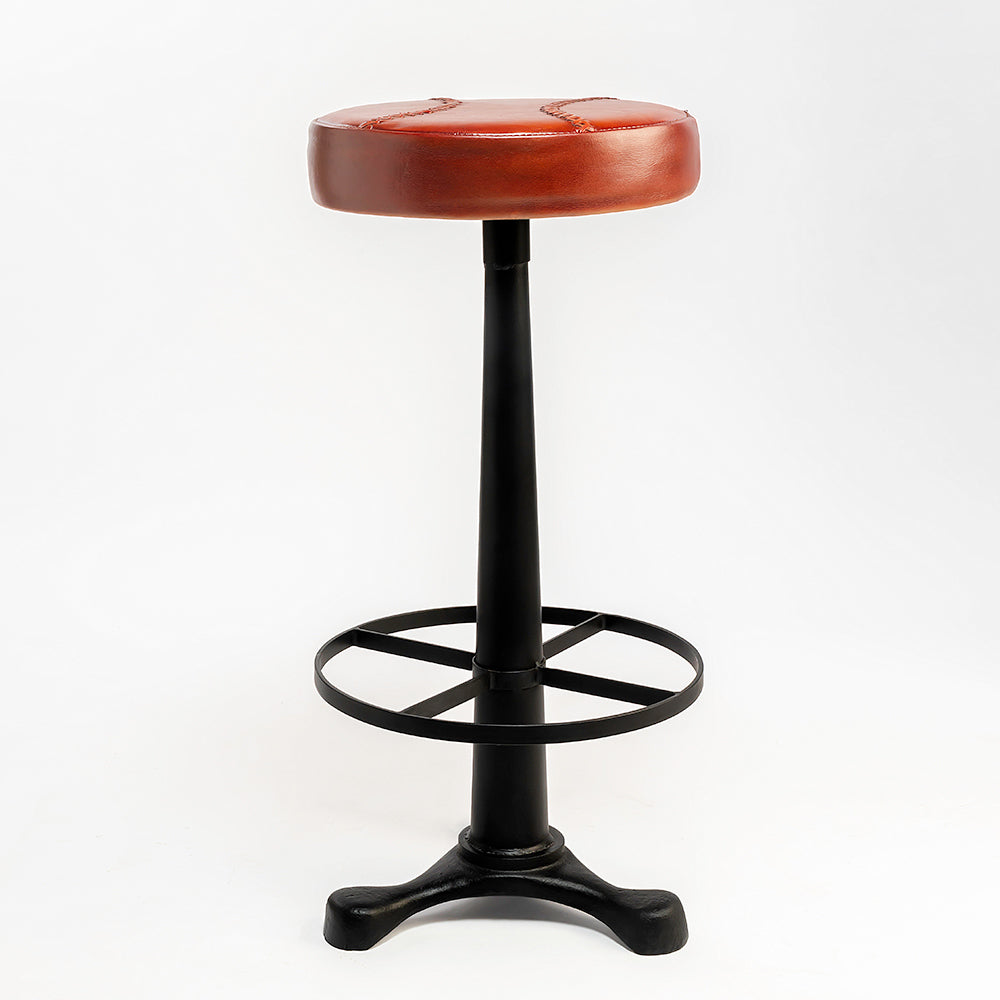 Macron Leather Bar Chair