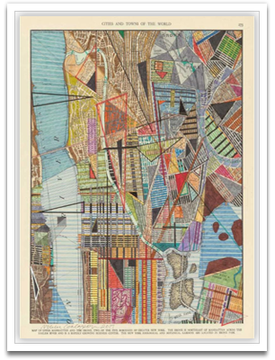 Modern Map of New York I