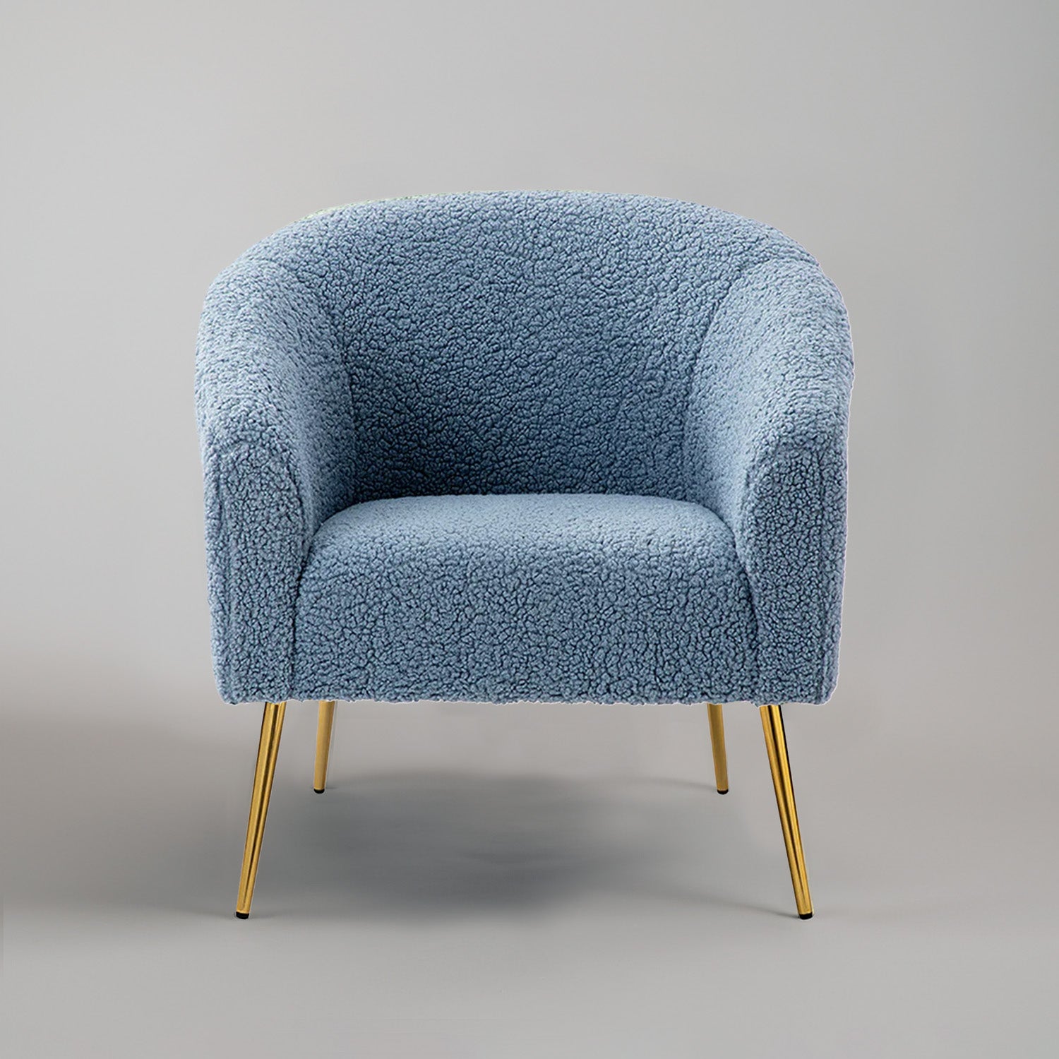 Modern Touch Velvet Chair in Blue