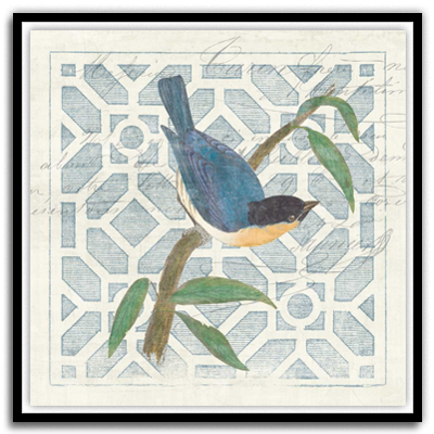 Monument Etching Tile l Blue Bird