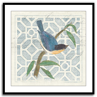 Monument Etching Tile l Blue Bird
