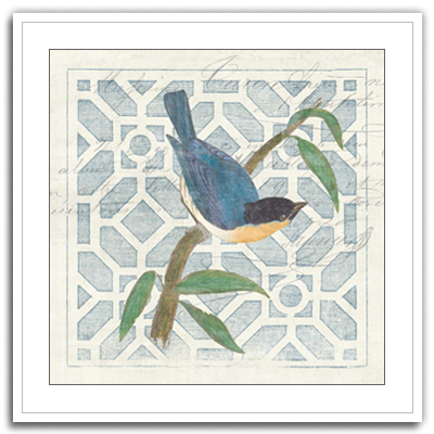 Monument Etching Tile l Blue Bird