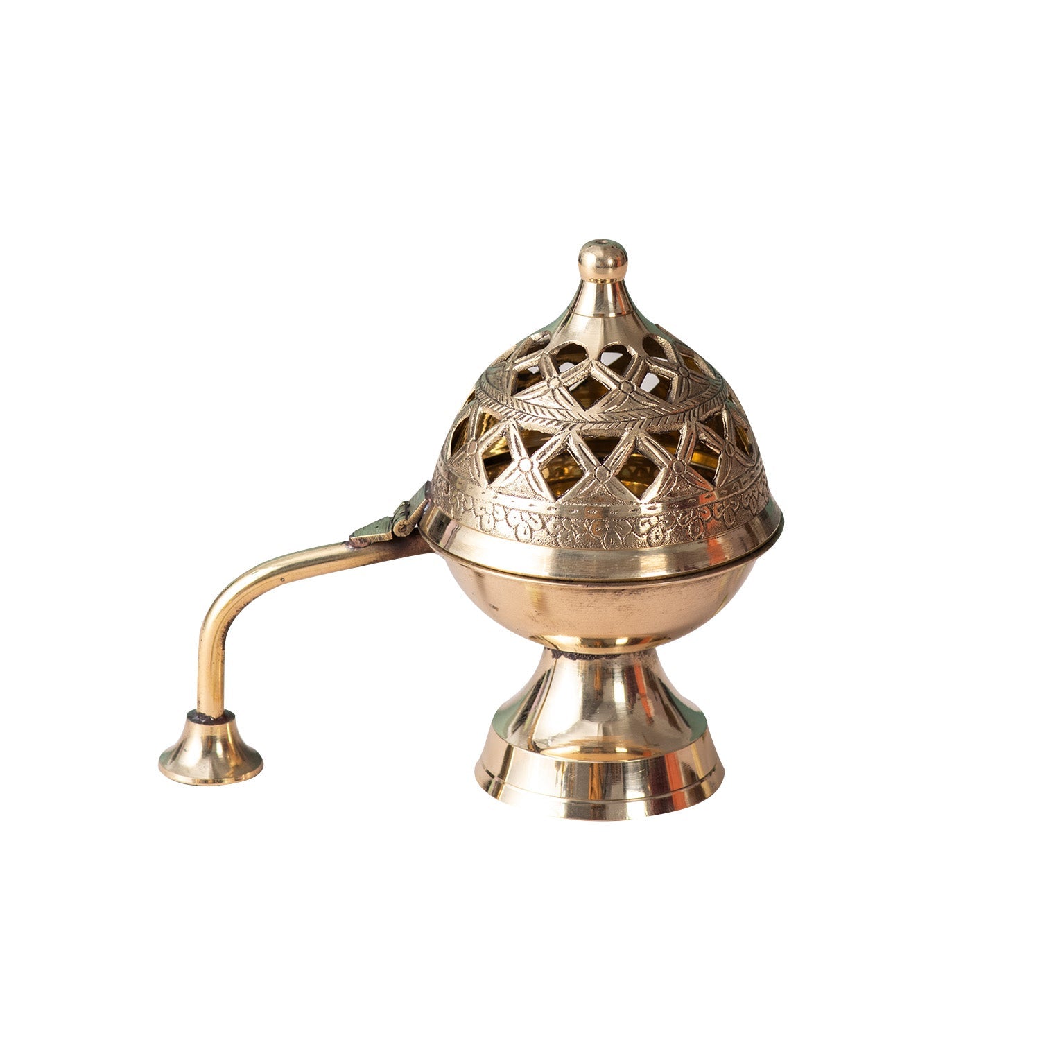 Elegant Brass Dhoop Holder Bowl
