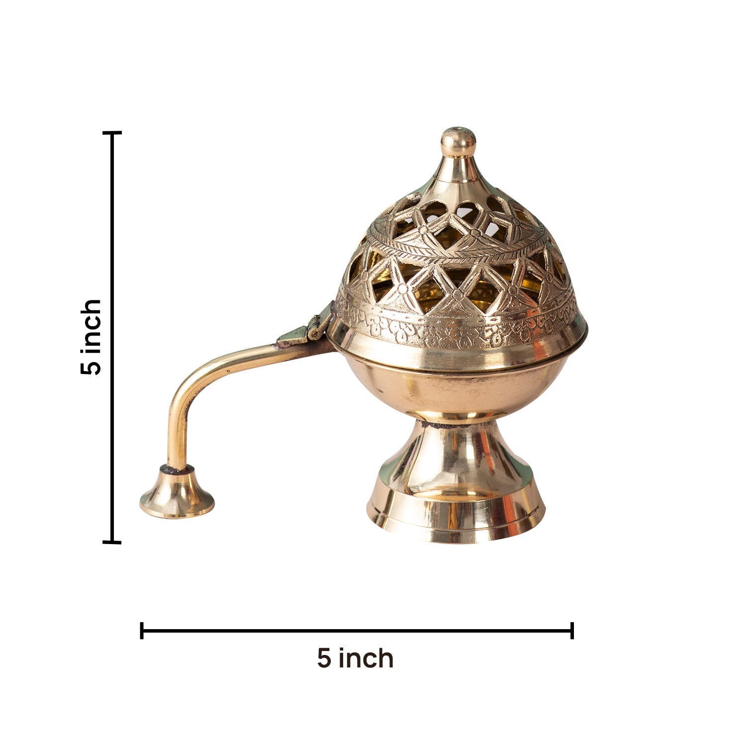 Elegant Brass Dhoop Holder Bowl