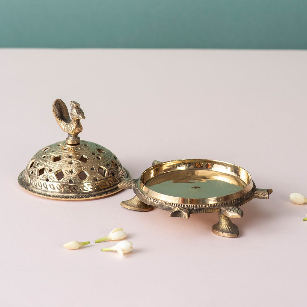 Elegant Turtle Incense Holder Decor