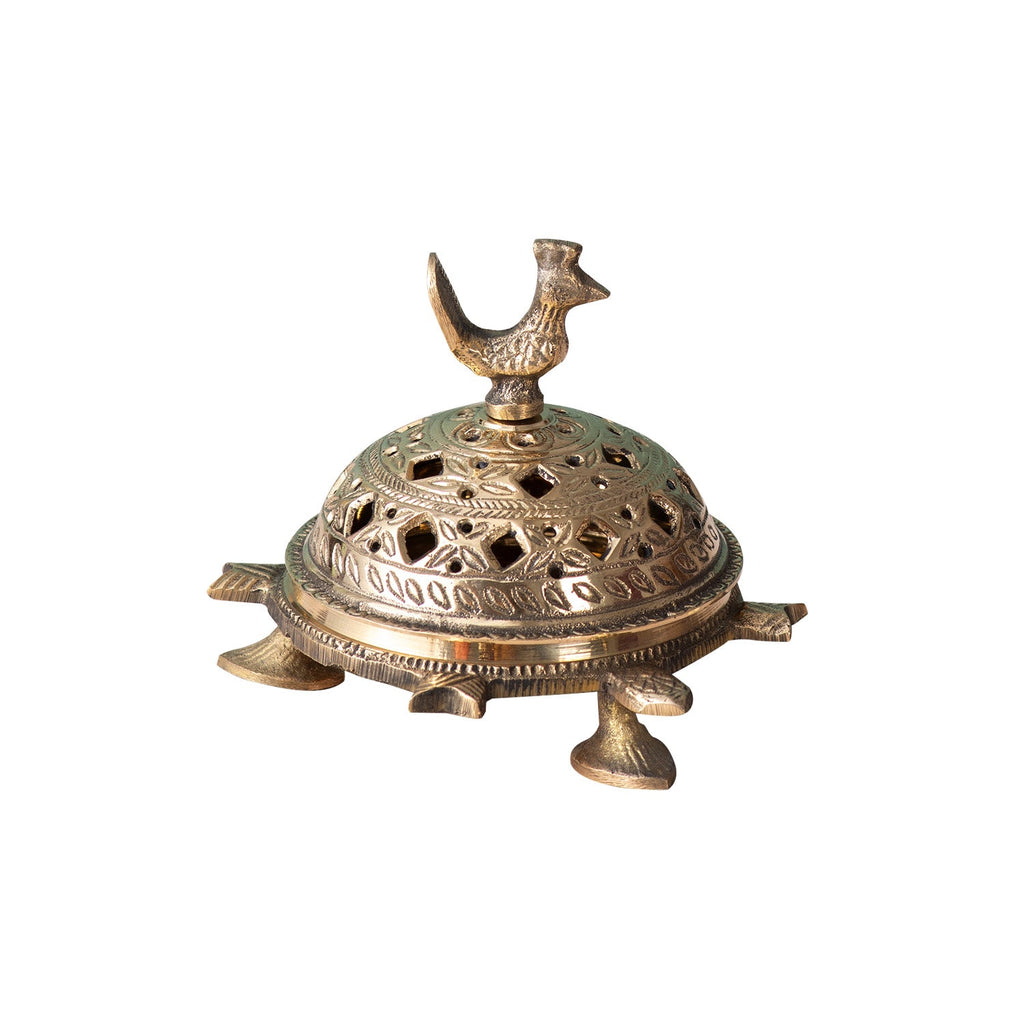 Elegant Turtle Incense Holder Decor