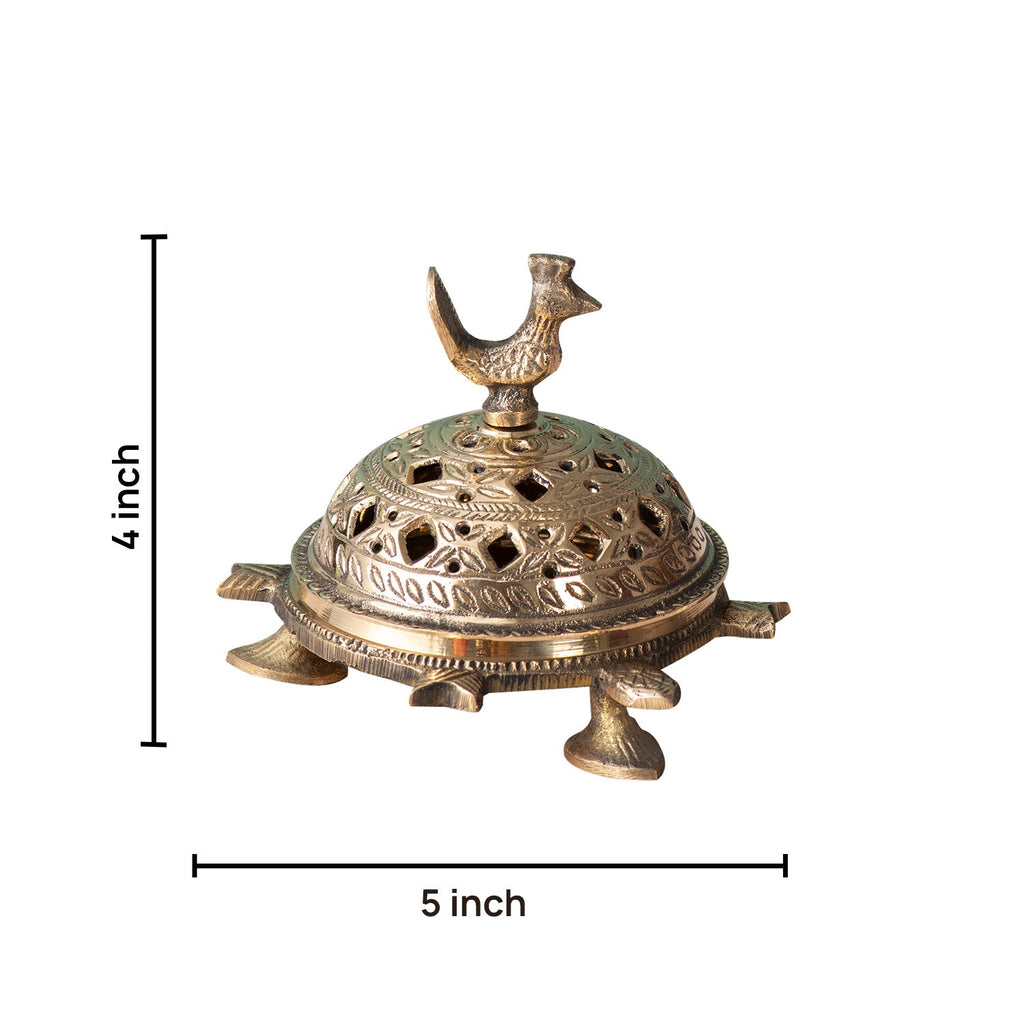 Elegant Turtle Incense Holder Decor