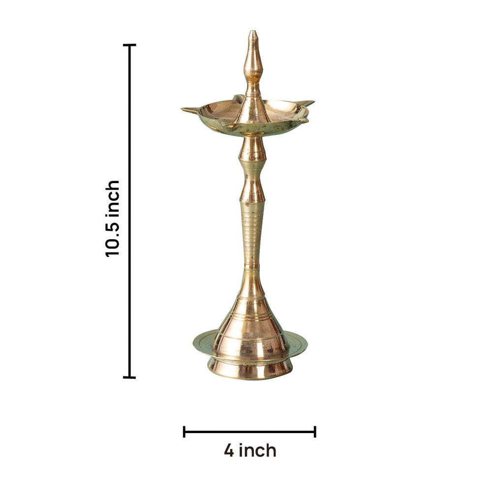 Elegant Brass Candlesticks Diya Stand for Décor Set of 2