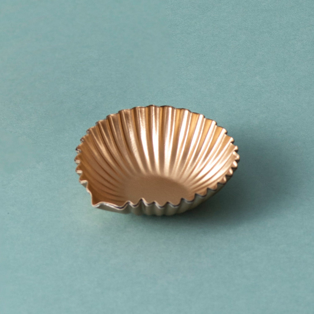 Gold Metallic Design Diyas Set of 6