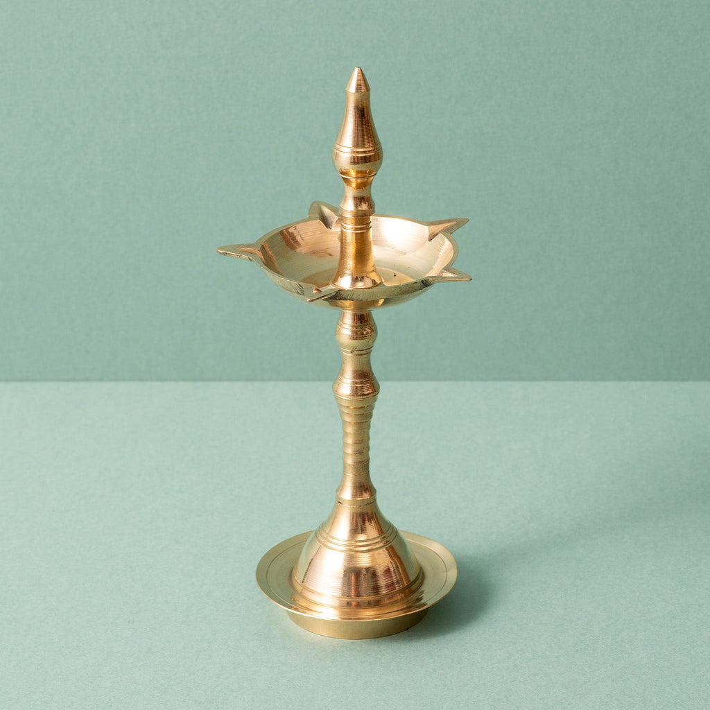 Elegant Brass Candlesticks Diya Stand for Decor