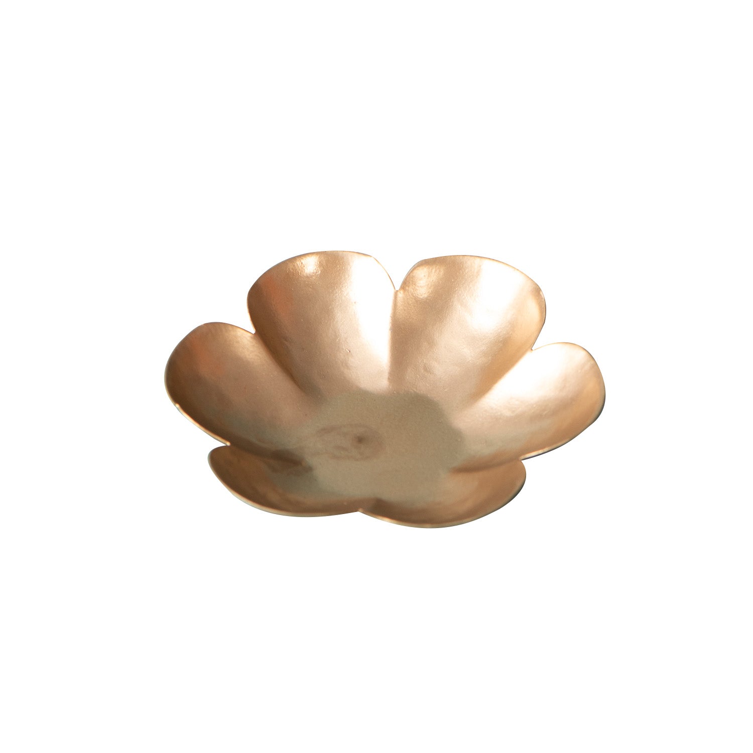 Gold Floral Design Diya