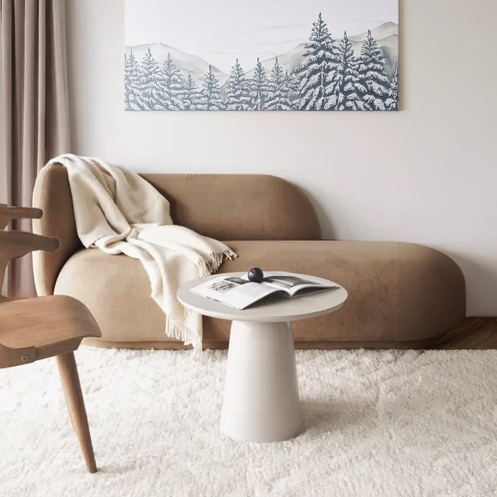 EliteElegance Velvet Two-Seater Sofa Beige