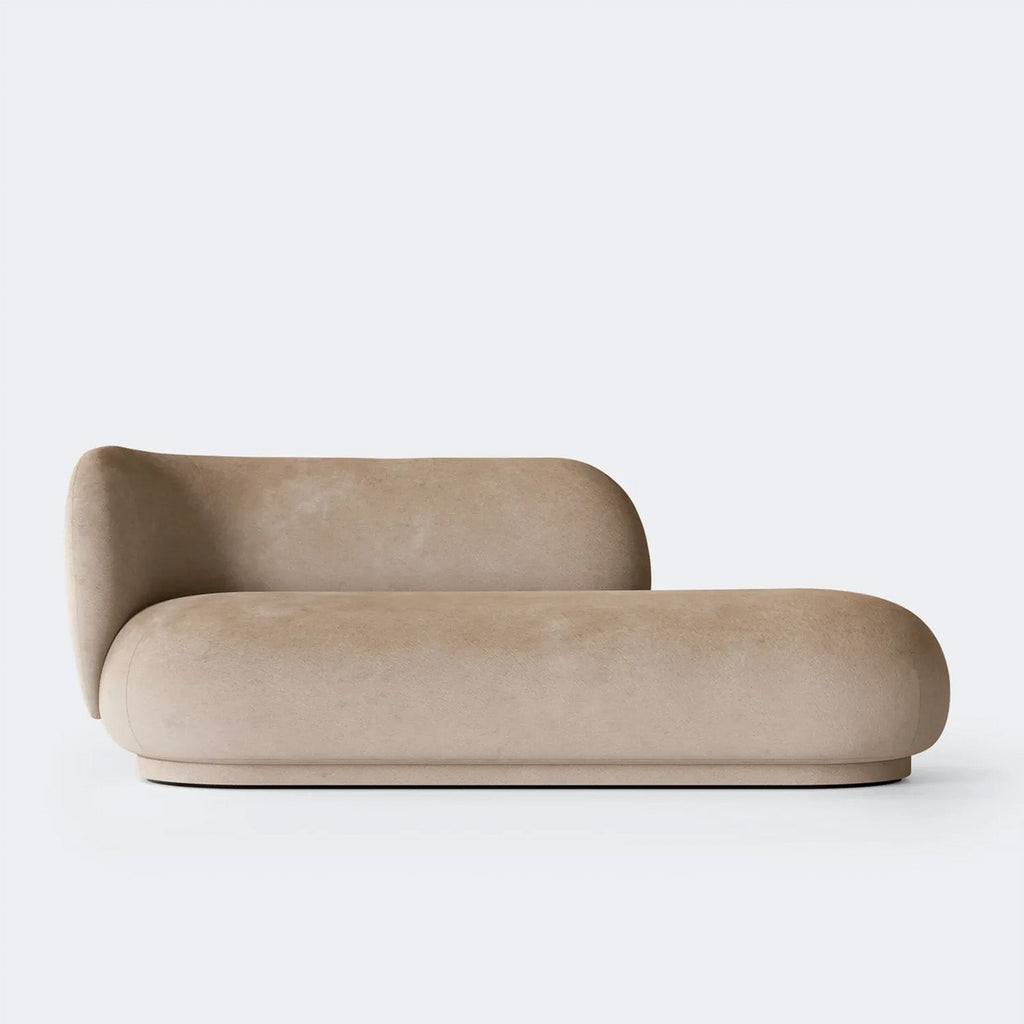EliteElegance Velvet Two-Seater Sofa Beige