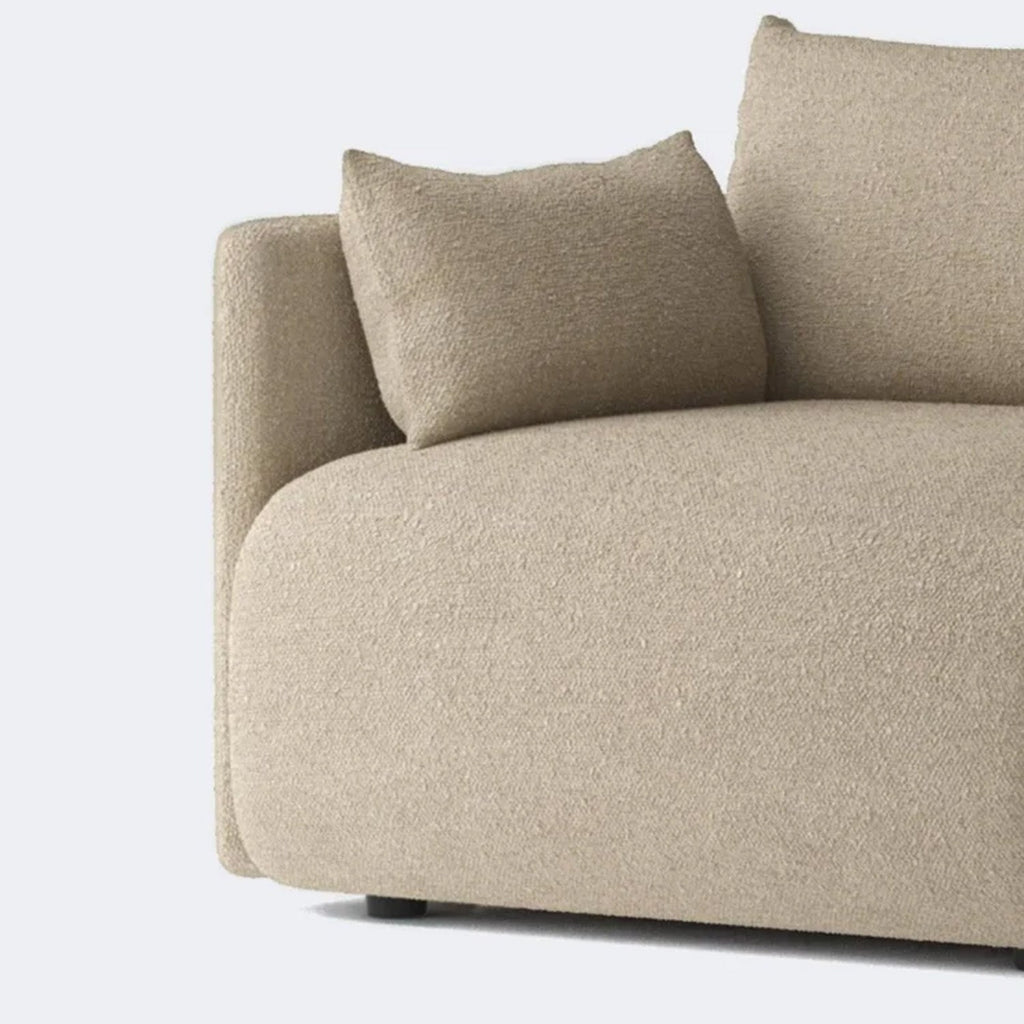CozyChic Sand Boucle Accent Sofa
