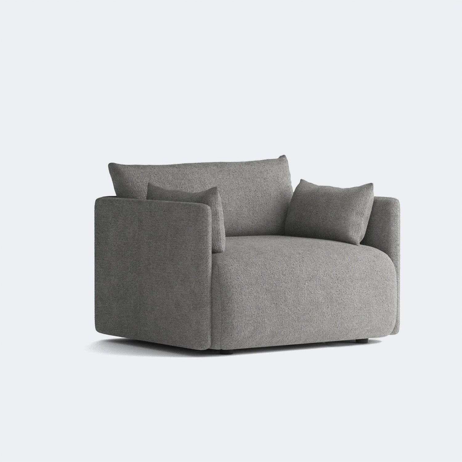 CozyChic Grey Boucle Accent Sofa