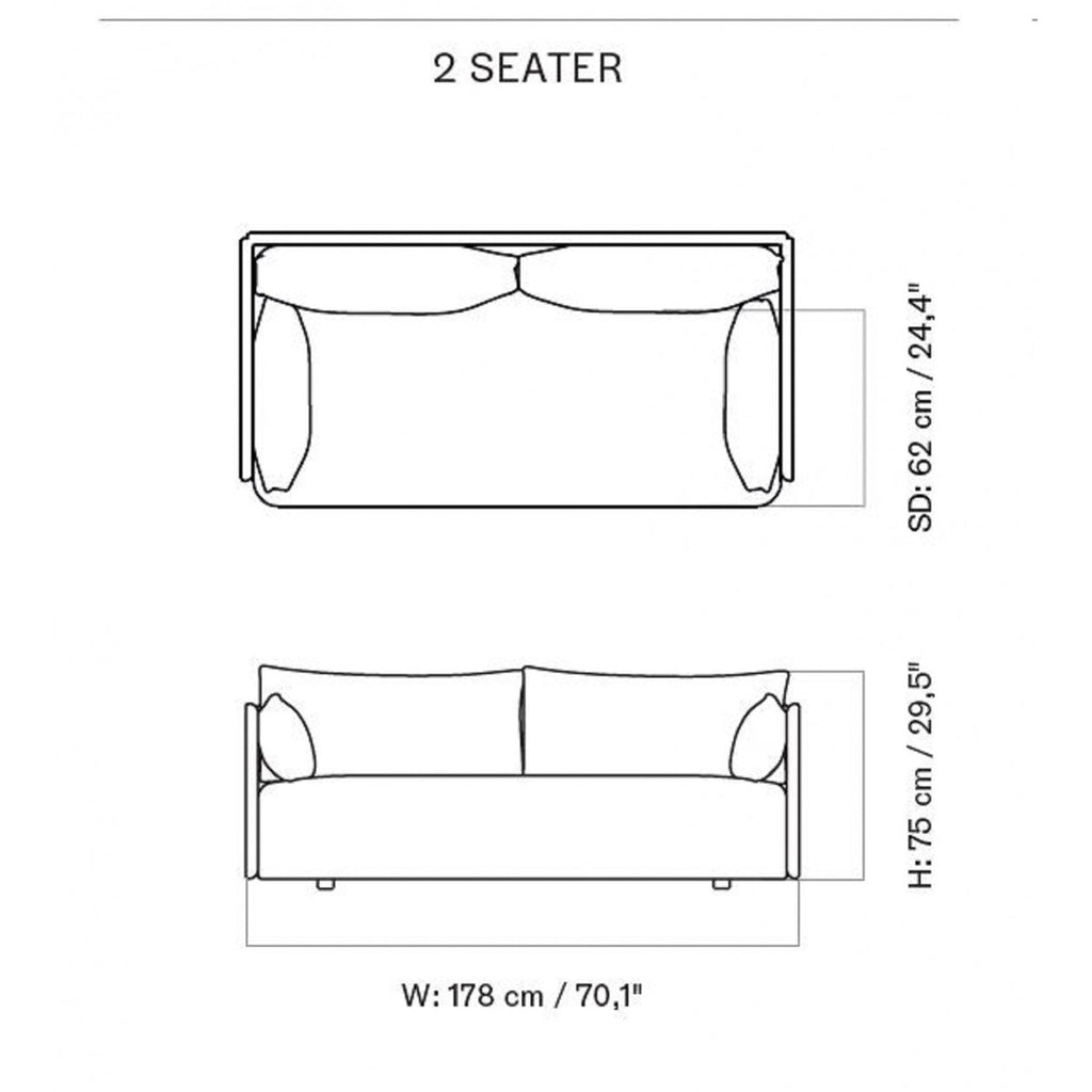 CozyChic Mustard Boucle Twin Sofa