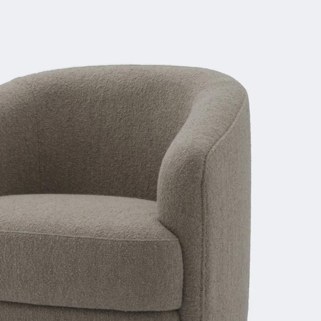 ElegantEnsemble Grey Boucle Sofa