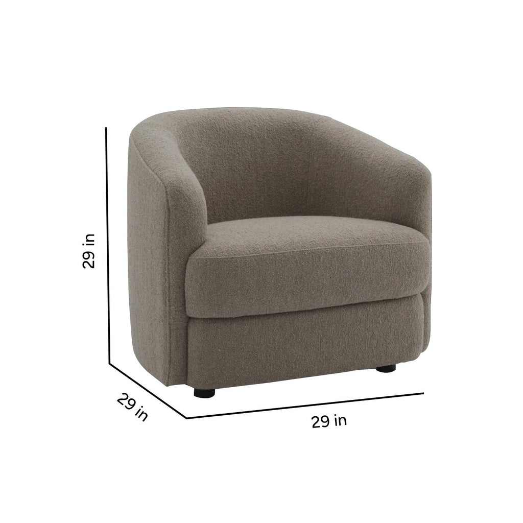 ElegantEnsemble Grey Boucle Sofa