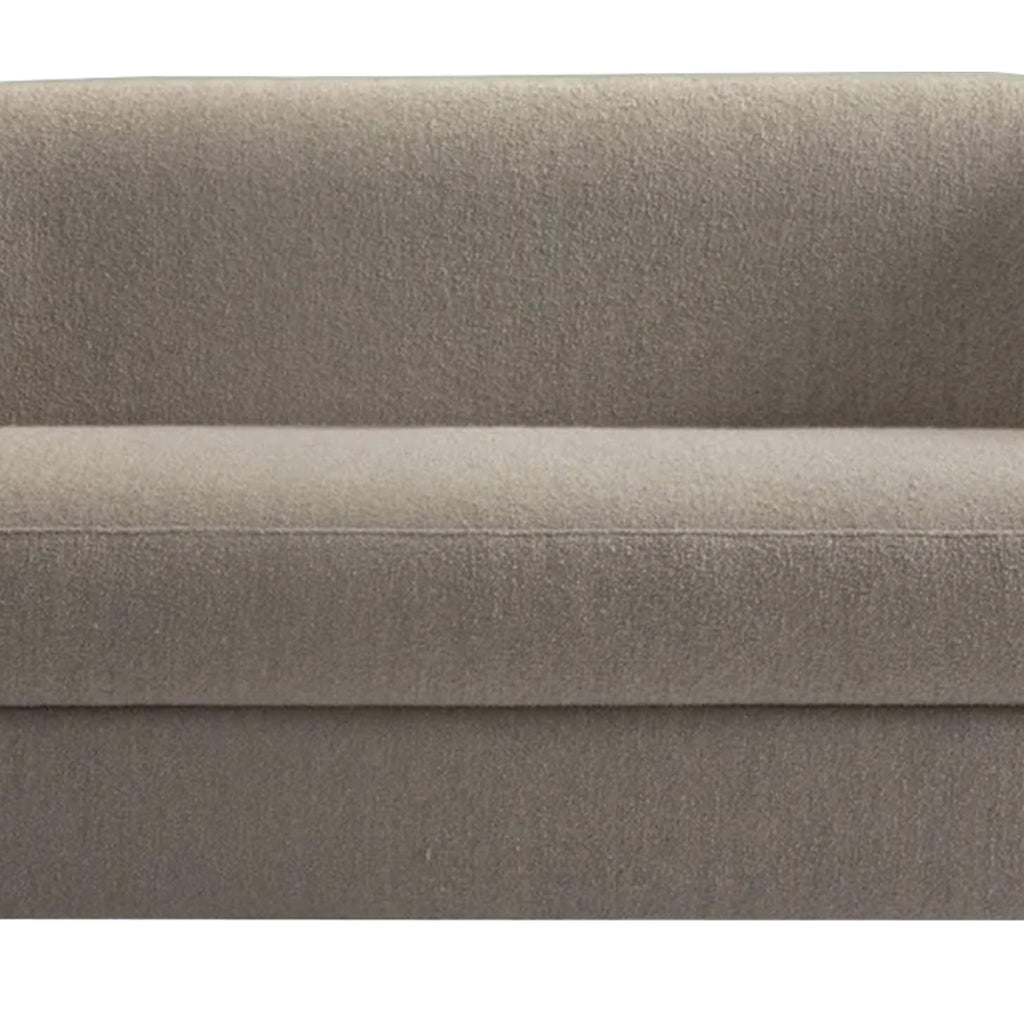 ElegantEnsemble Mouse Grey Boucle 2 Seater Sofa