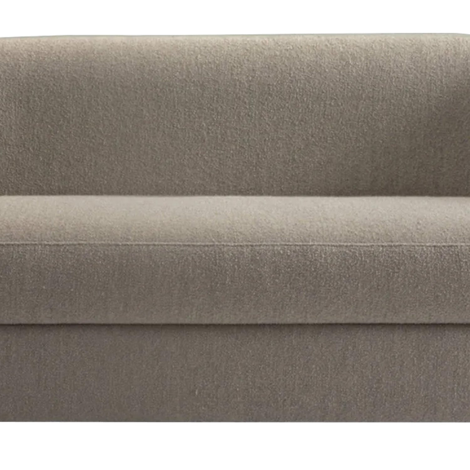 ElegantEnsemble Mouse Grey Boucle 2 Seater Sofa