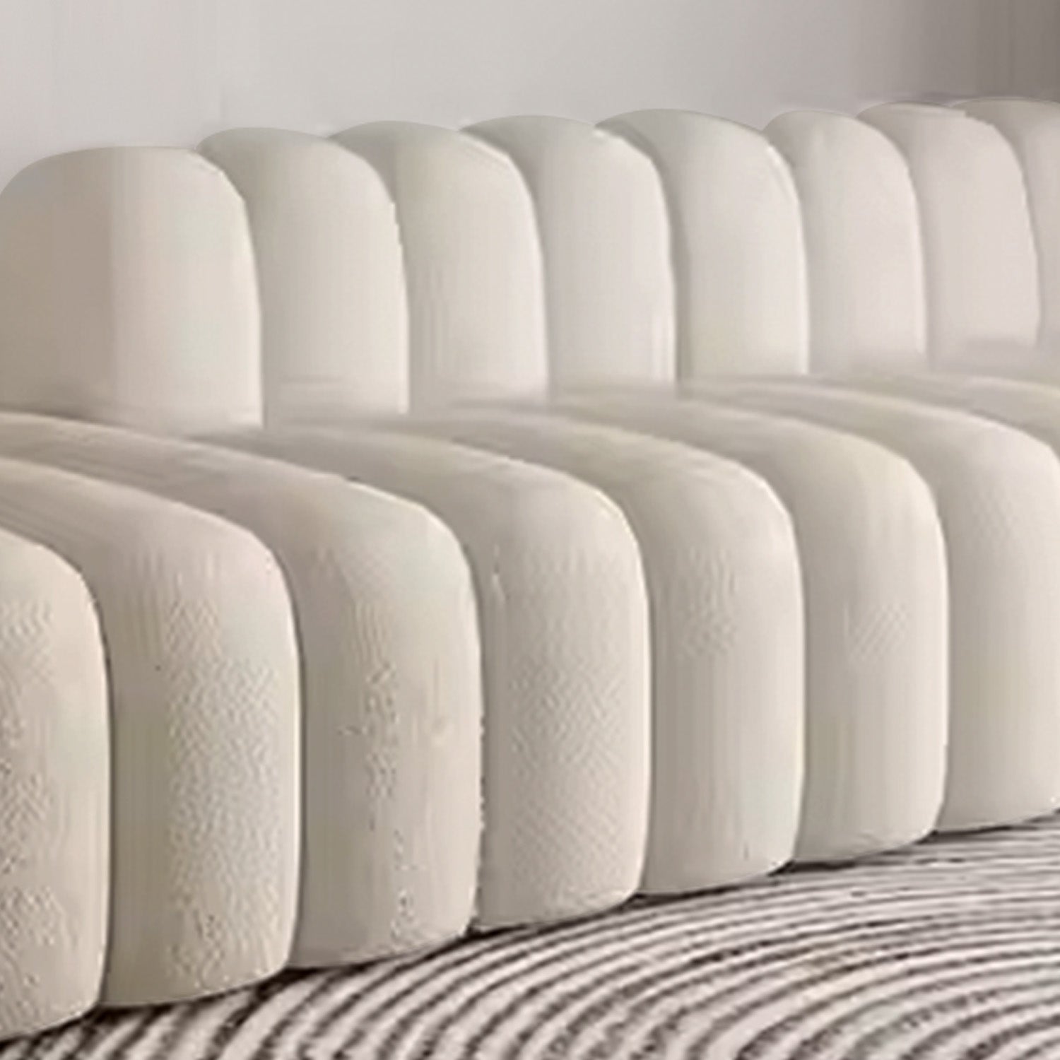 ChicComfort Creme 3 Seater Detachable Sofa Set