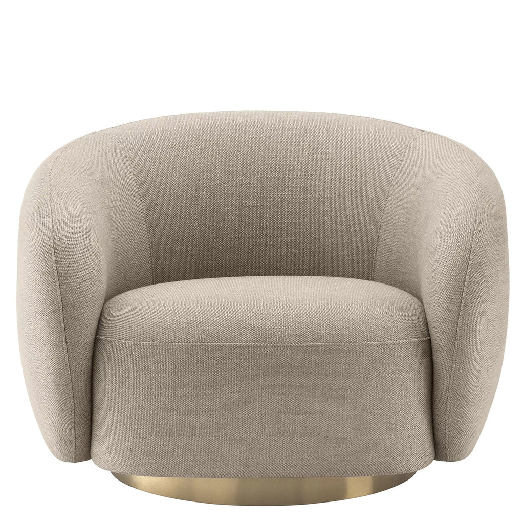 ElegantEnsemble Single Seater Sofa Beige