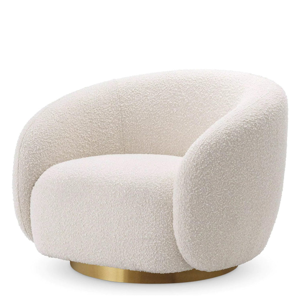 ElegantEnsemble Single Seater Sofa Crème