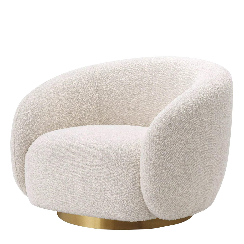 ElegantEnsemble Single Seater Sofa Crème