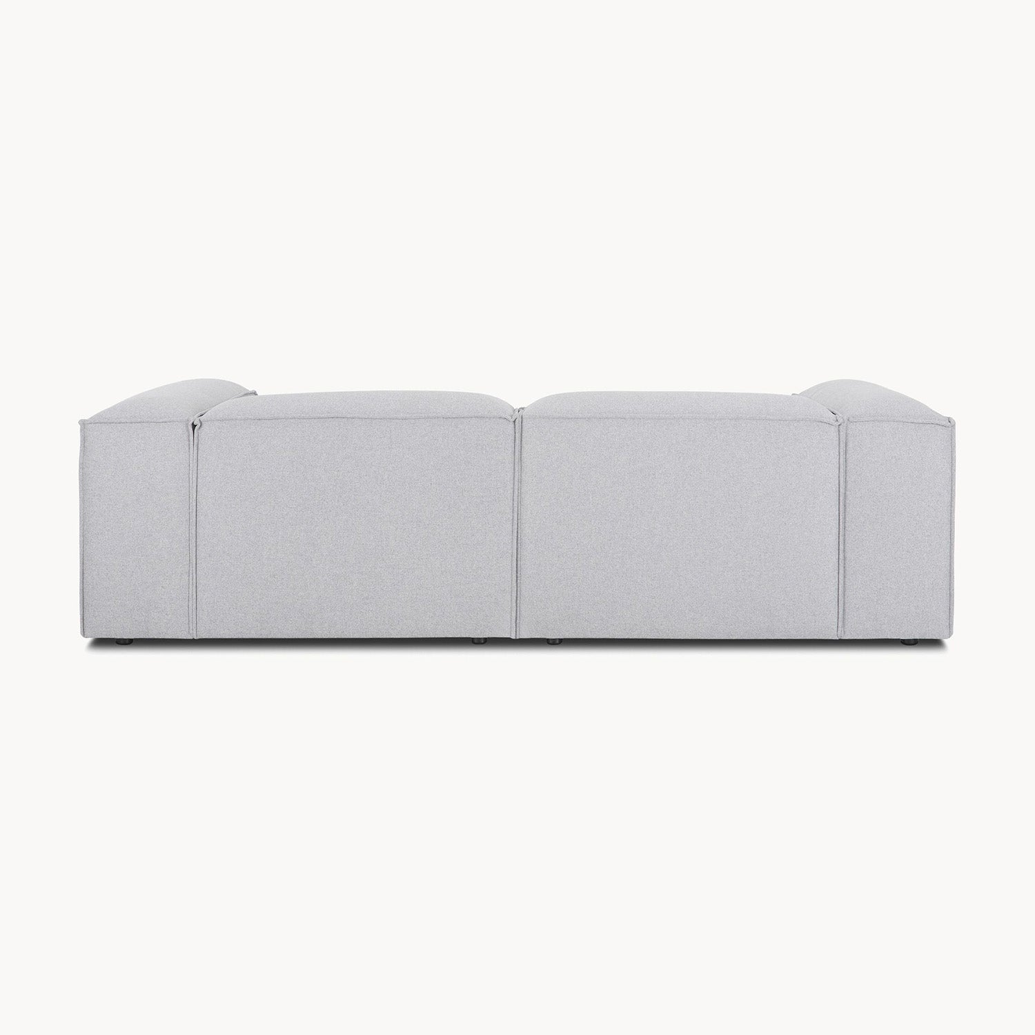 ElegantEdge 2 Seater Versatile, Comfortable Grey L Shaped Sofa