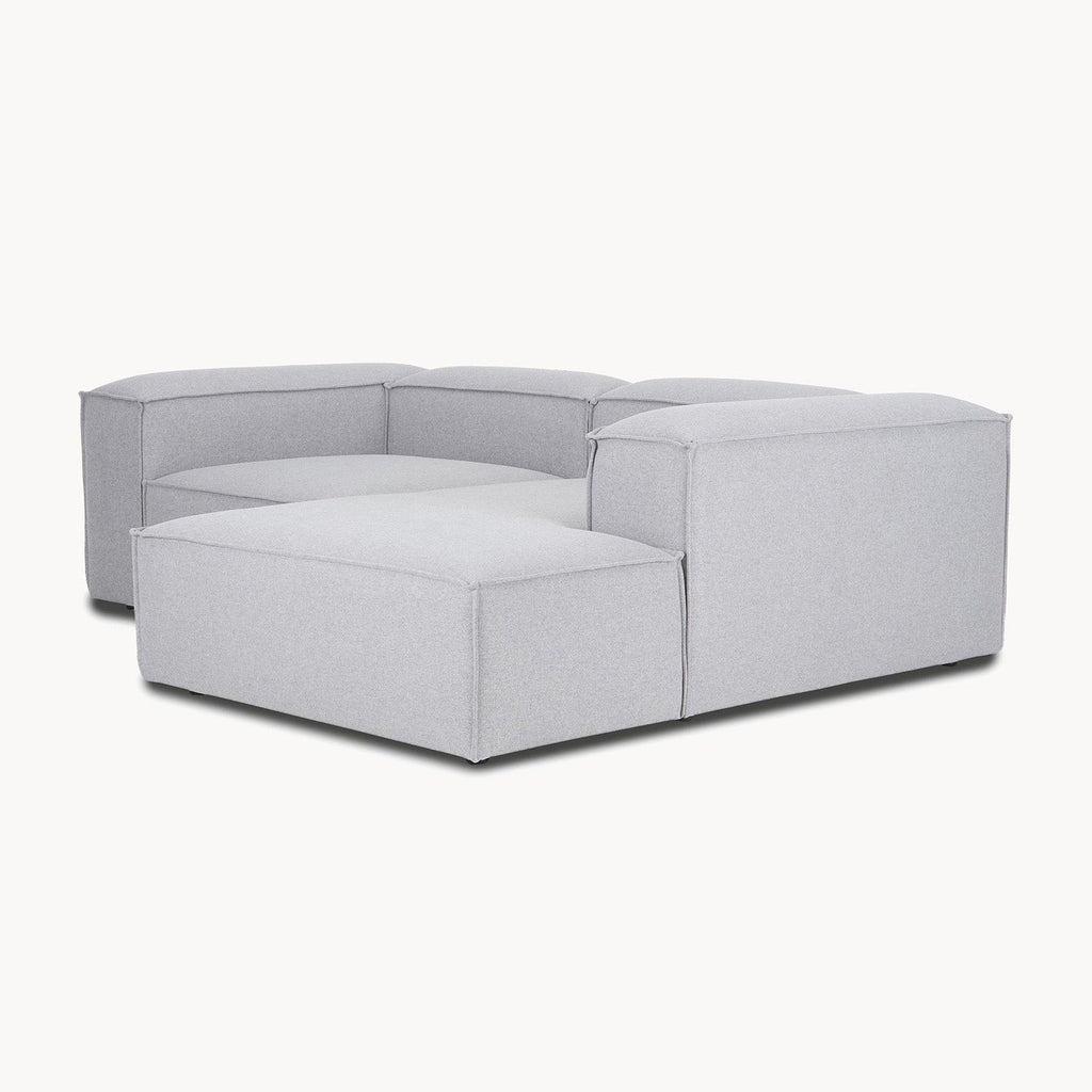 ElegantEdge 2 Seater Versatile, Comfortable Grey L Shaped Sofa