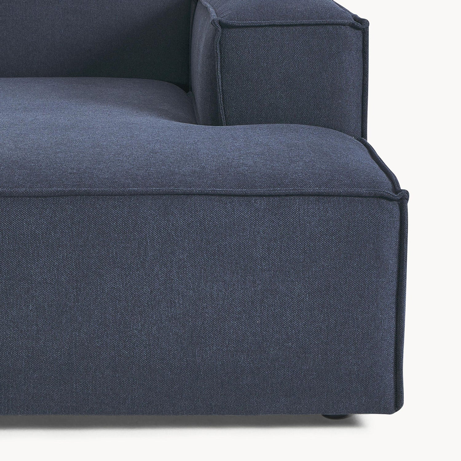 ElegantEdge 2 Seater Versatile, Comfortable Navy Blue L Shaped Sofa