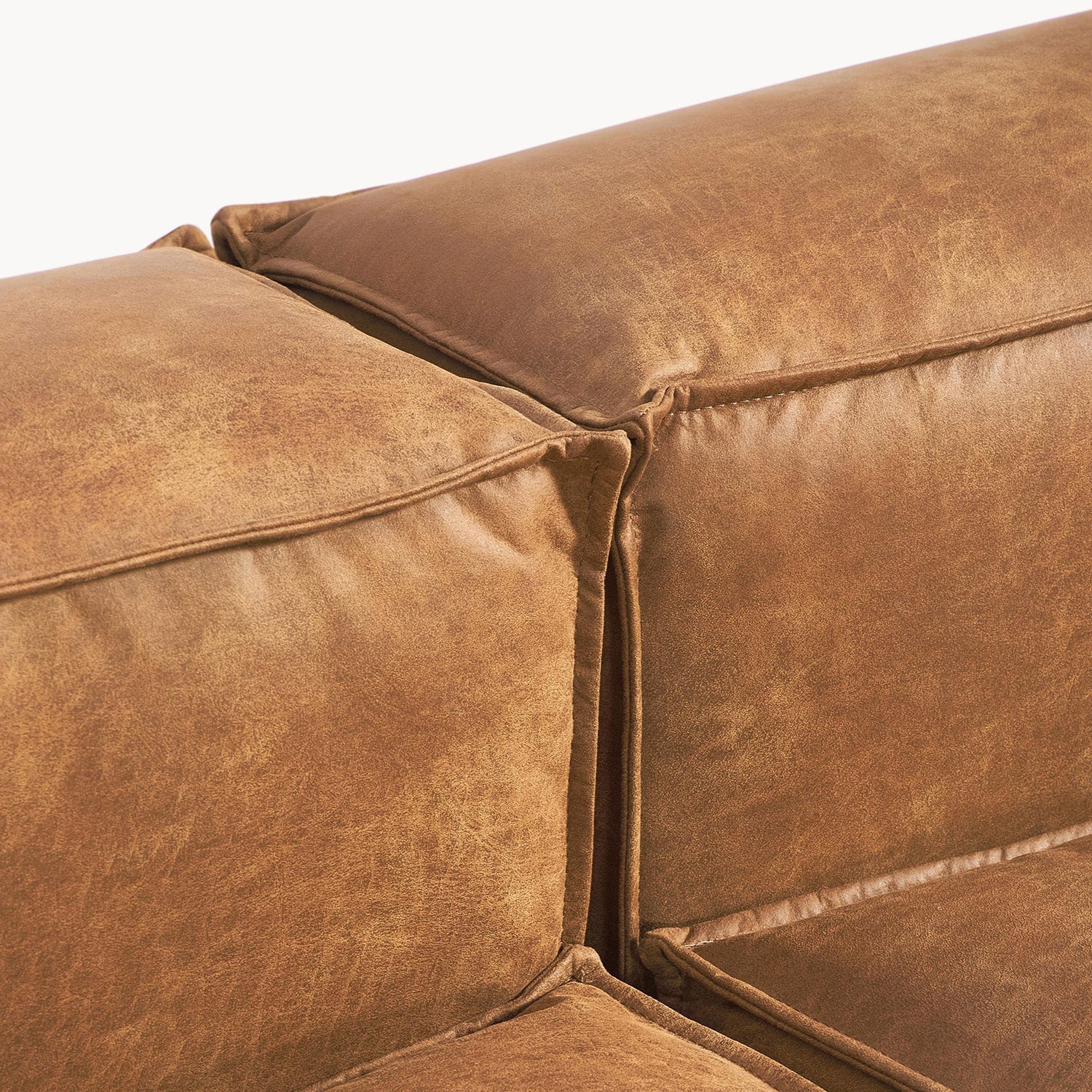 ElegantEdge 2 Seater Comfortable Faux Leather L Shaped Sofa