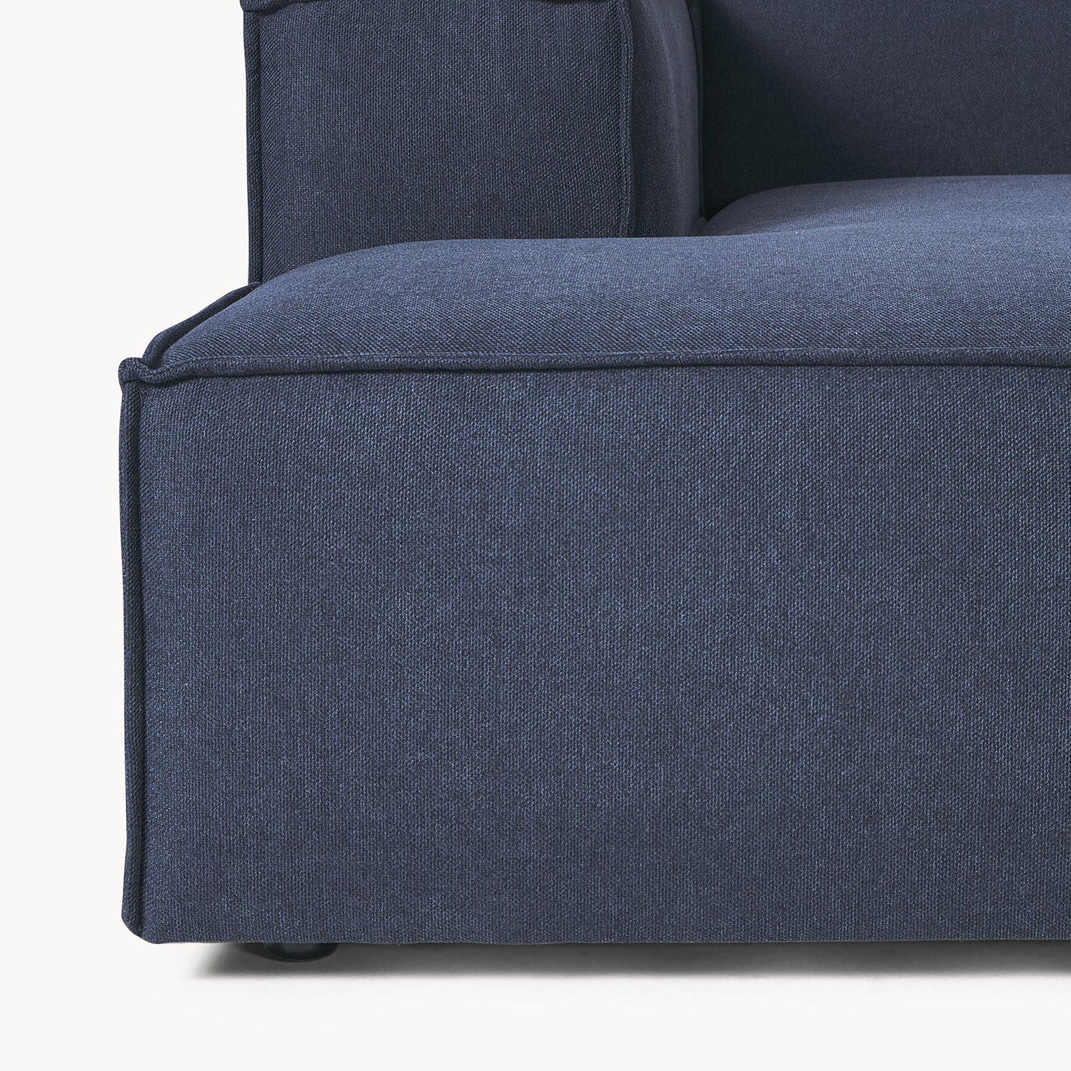 ElegantEdge 3 Seater Navy Blue L Shaped Sofa