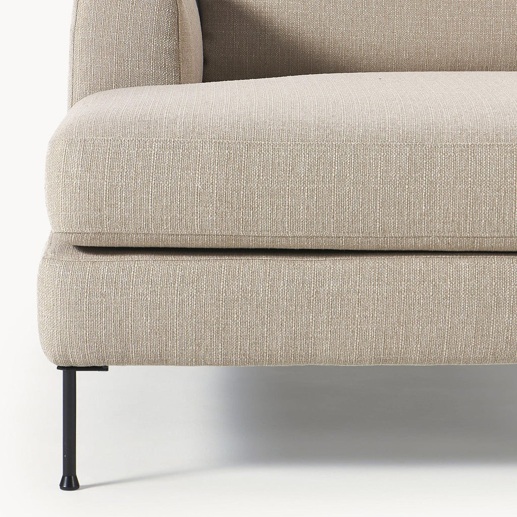 ModernElegance L Shaped 3 Seater Sofa Beige