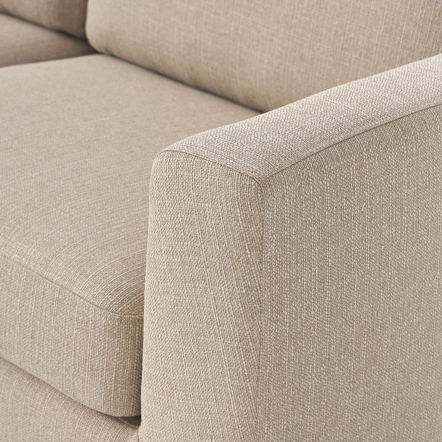 ModernElegance L Shaped 3 Seater Sofa Beige