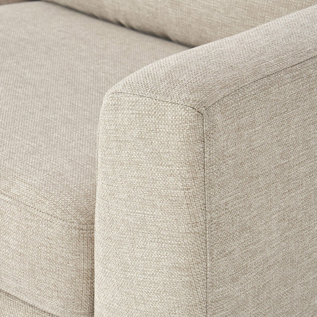 ModernElegance L Shaped 3 Seater Sofa Crème