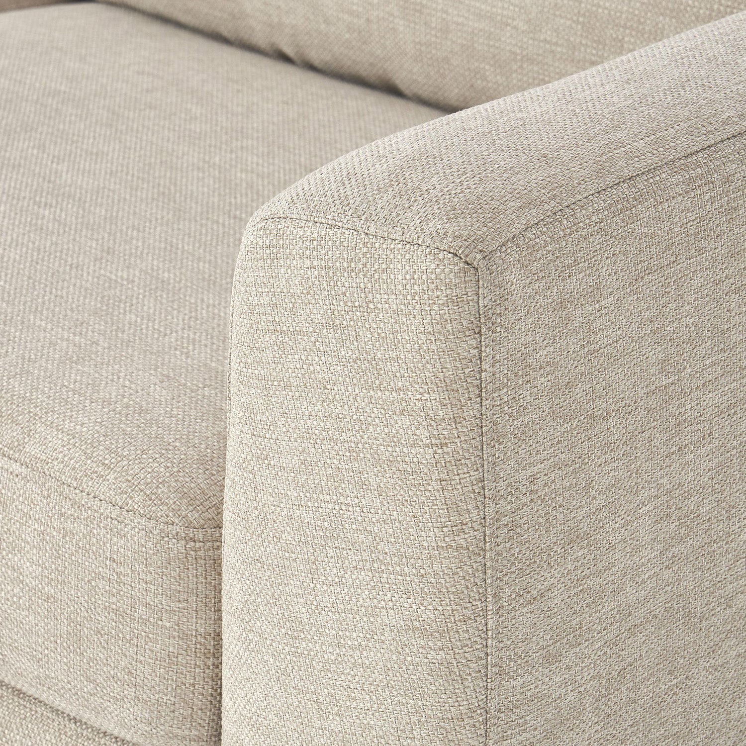 ModernElegance L Shaped 3 Seater Sofa Crème