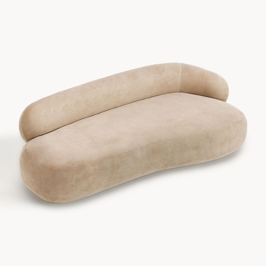 LuxeLounge Contemporary 3 Seater Sofa Beige