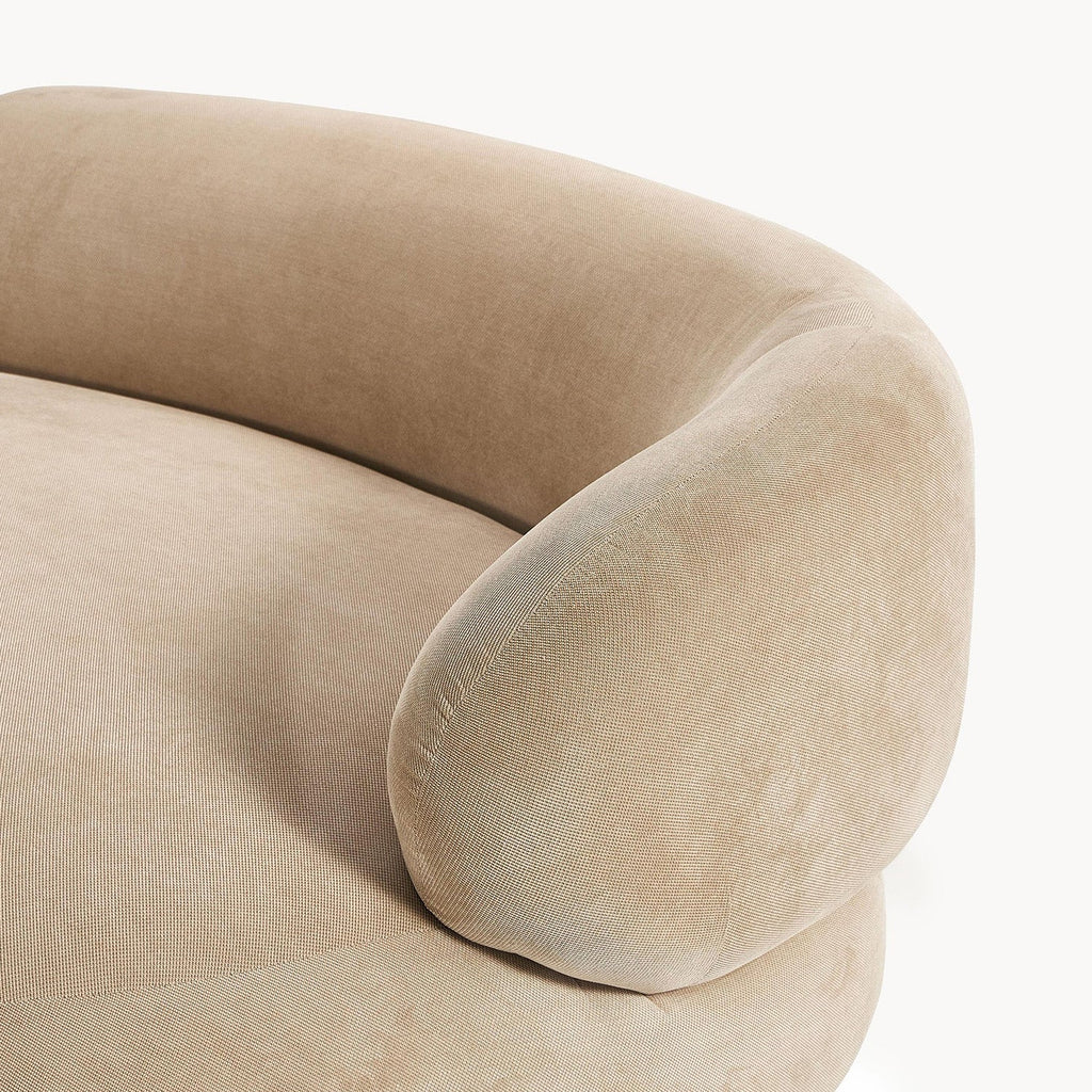 LuxeLounge Contemporary 3 Seater Sofa Beige